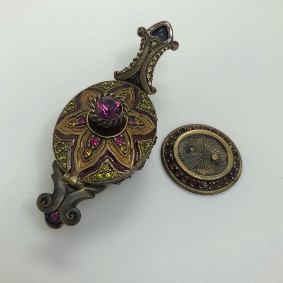 Jay Strongwater Aladdin genie lamp trinket box enamel Crystal mint condition - Picture 11 of 14